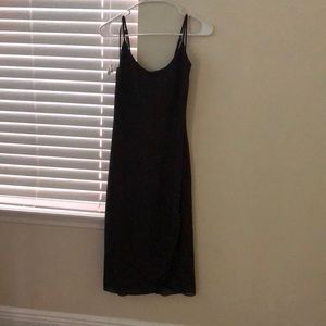Cute black sparkly dress. Worn once. Zips in back
